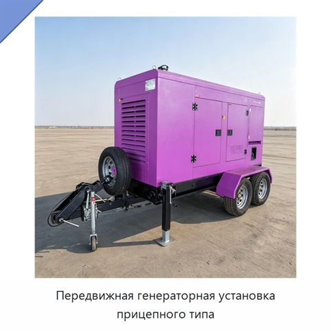 Передвижная генераторная установка прицепного типа