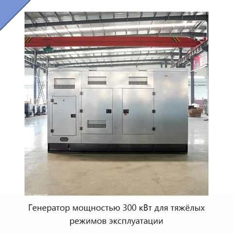 Генератор мощностью 300 кВт для тяжёлых режимов эксплуатации