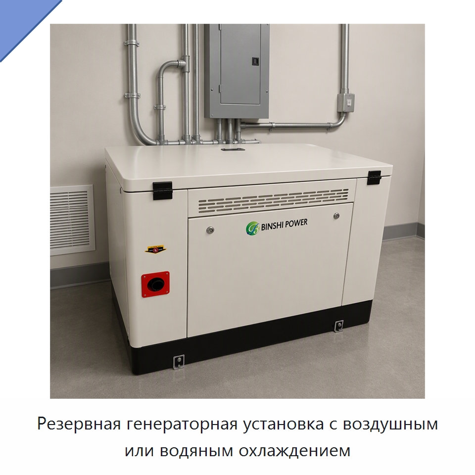 Резервная генераторная установка с воздушным или водяным охлаждением — Дизельные генераторы