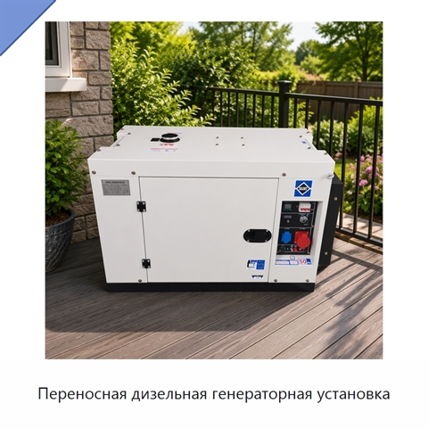 Переносная дизельная генераторная установка