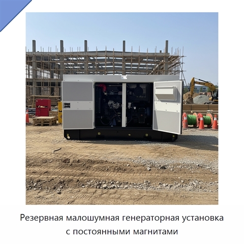 Резервная малошумная генераторная установка с постоянными магнитами