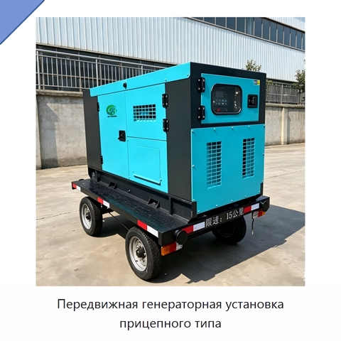 Передвижная генераторная установка прицепного типа