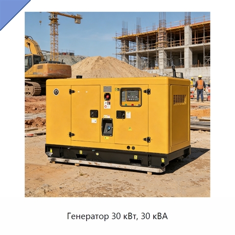 Генератор 30 кВт, 30 кВА