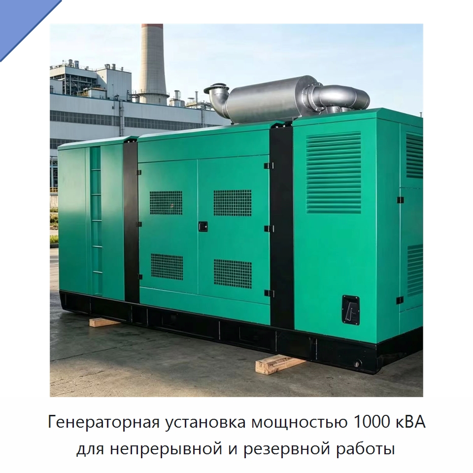 Генераторная установка мощностью 1000 кВА для непрерывной и резервной работы — Дизельные генераторы