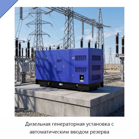 Дизельная генераторная установка с автоматическим вводом резерва