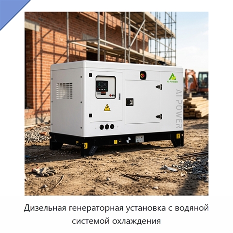 Дизельная генераторная установка с водяной системой охлаждения