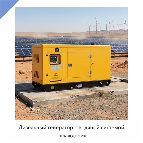 Дизельный генератор с водяной системой охлаждения