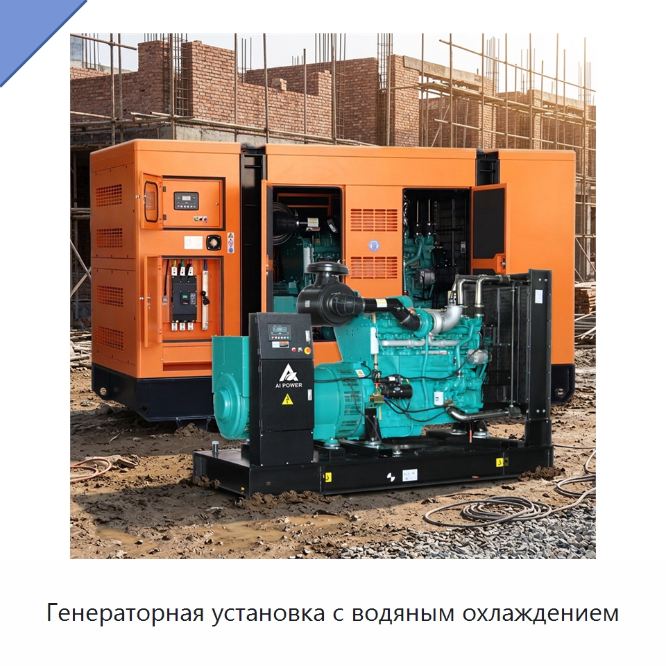 Генераторная установка с водяным охлаждением — Дизельные генераторы