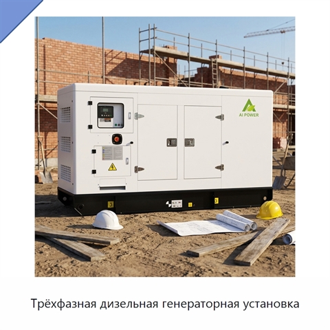 Трёхфазная дизельная генераторная установка