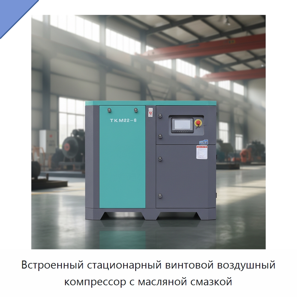 Встроенный стационарный винтовой воздушный компрессор с масляной смазкой — Промышленные компрессоры