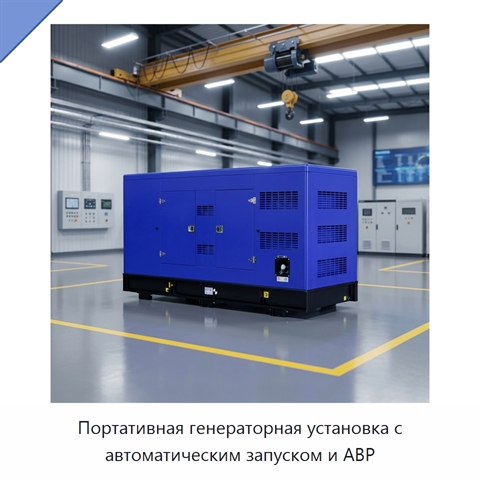 Портативная генераторная установка с автоматическим запуском и АВР