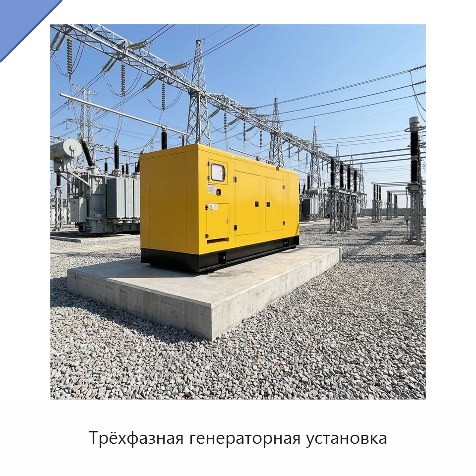Трёхфазная генераторная установка — Дизельные генераторы