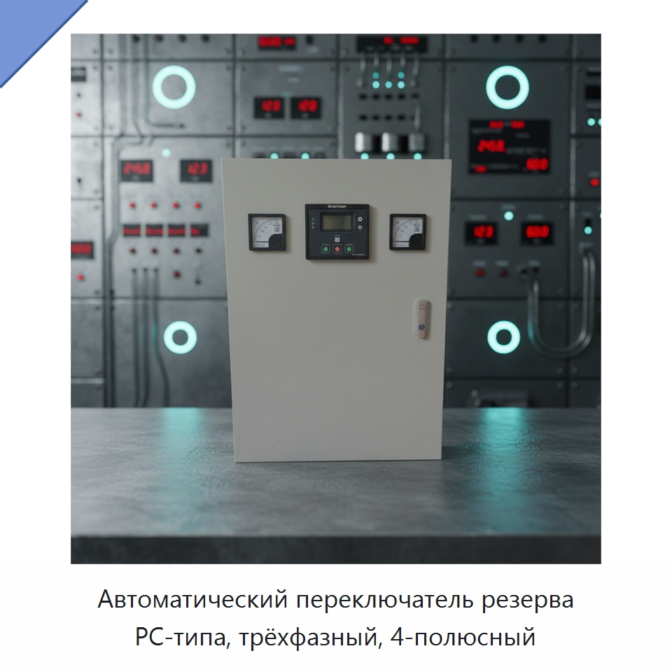 Автоматический переключатель резерва PC-типа, трёхфазный, 4-полюсный — Устройства автоматического ввода резерва