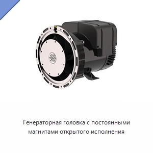 Генераторная головка с постоянными магнитами открытого исполнения