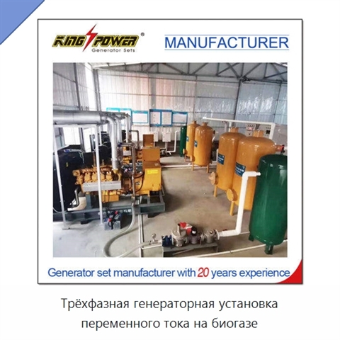 Трёхфазная генераторная установка переменного тока на биогазе