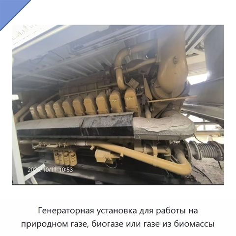 Генераторная установка для работы на природном газе, биогазе или газе из биомассы