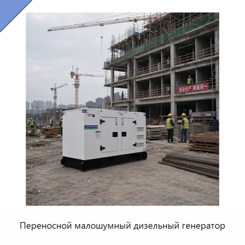 Переносной малошумный дизельный генератор