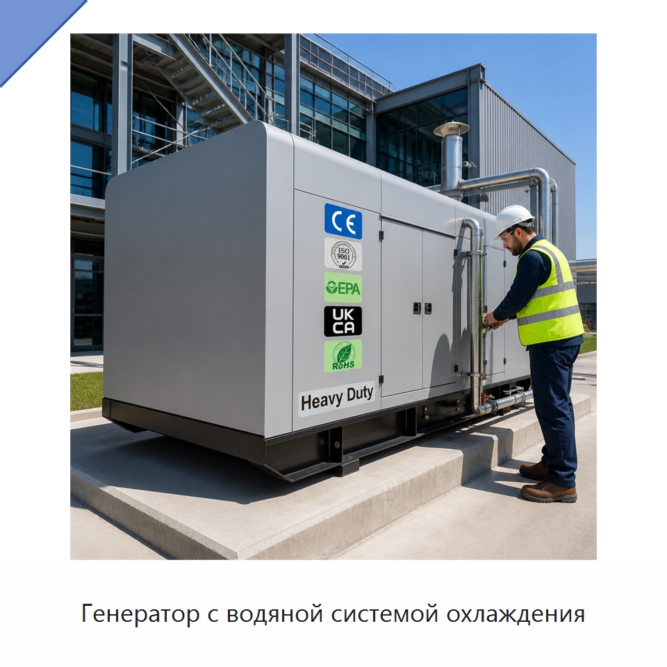 Генератор с водяной системой охлаждения — Дизельные генераторы