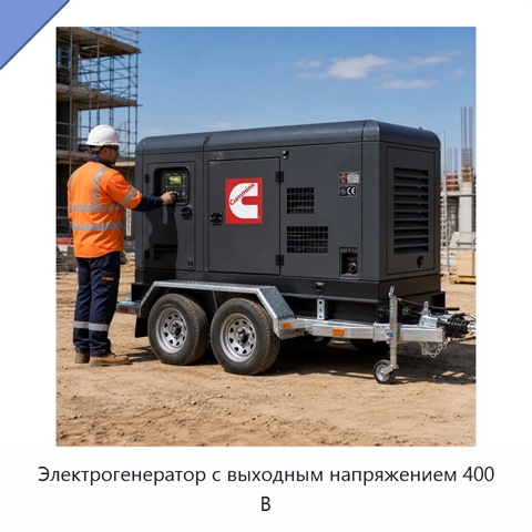 Электрогенератор с выходным напряжением 400 В