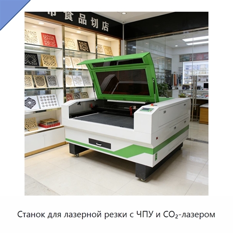 Станок для лазерной резки с ЧПУ и CO₂-лазером