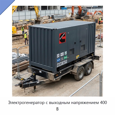Электрогенератор с выходным напряжением 400 В