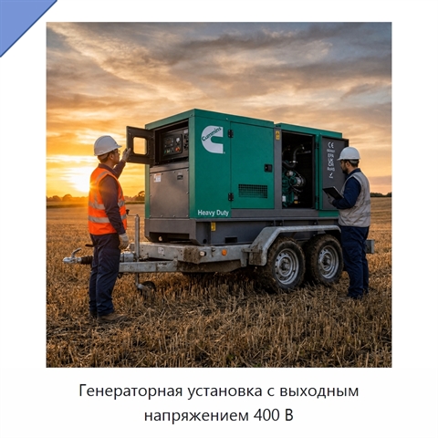 Генераторная установка с выходным напряжением 400 В