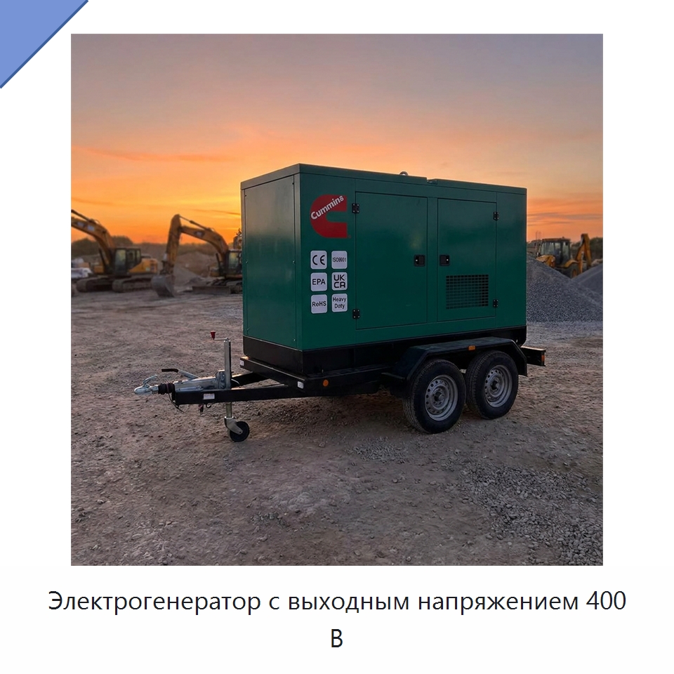 Электрогенератор с выходным напряжением 400 В — Генерация электроэнергии