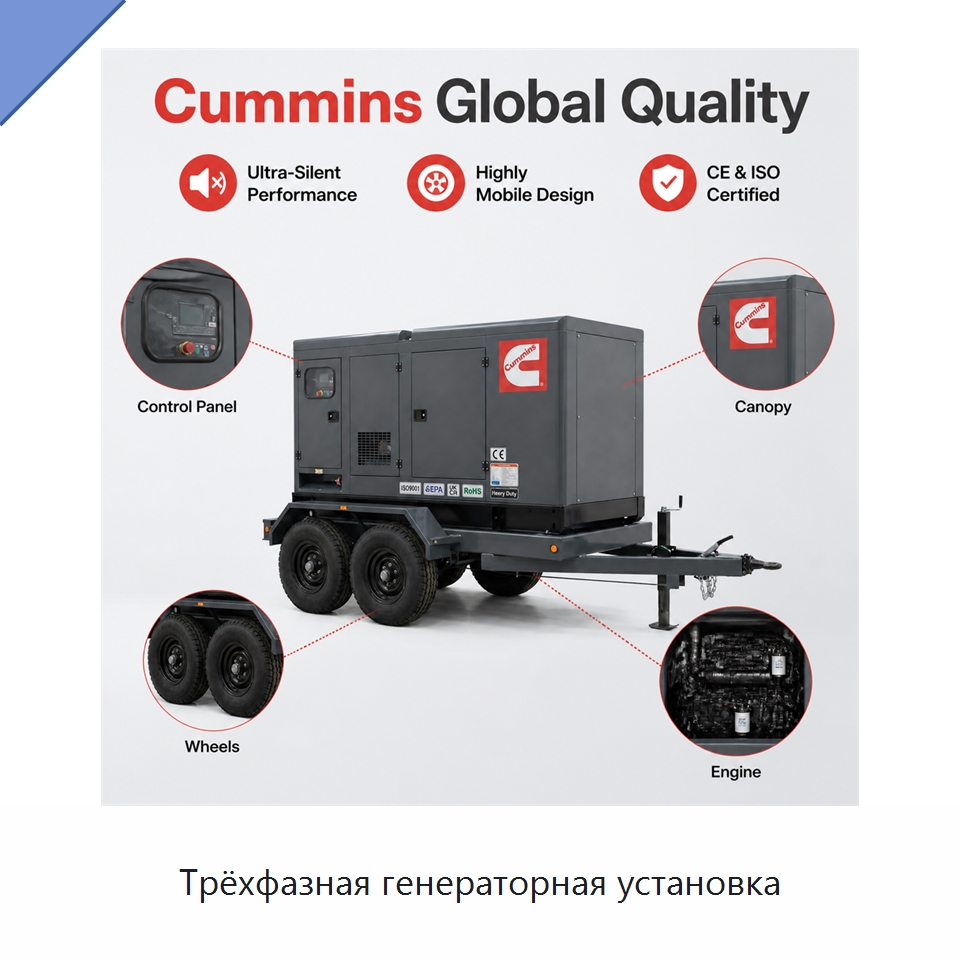 Трёхфазная генераторная установка — Генерация электроэнергии