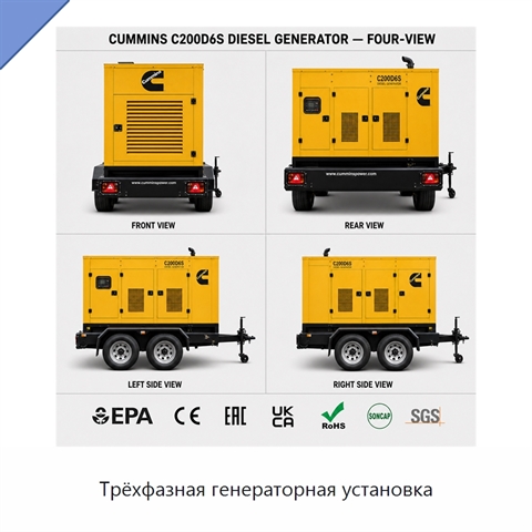 Трёхфазная генераторная установка