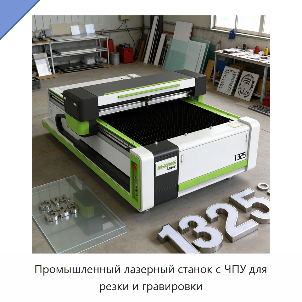 Промышленный лазерный станок с ЧПУ для резки и гравировки — Станки лазерной резки