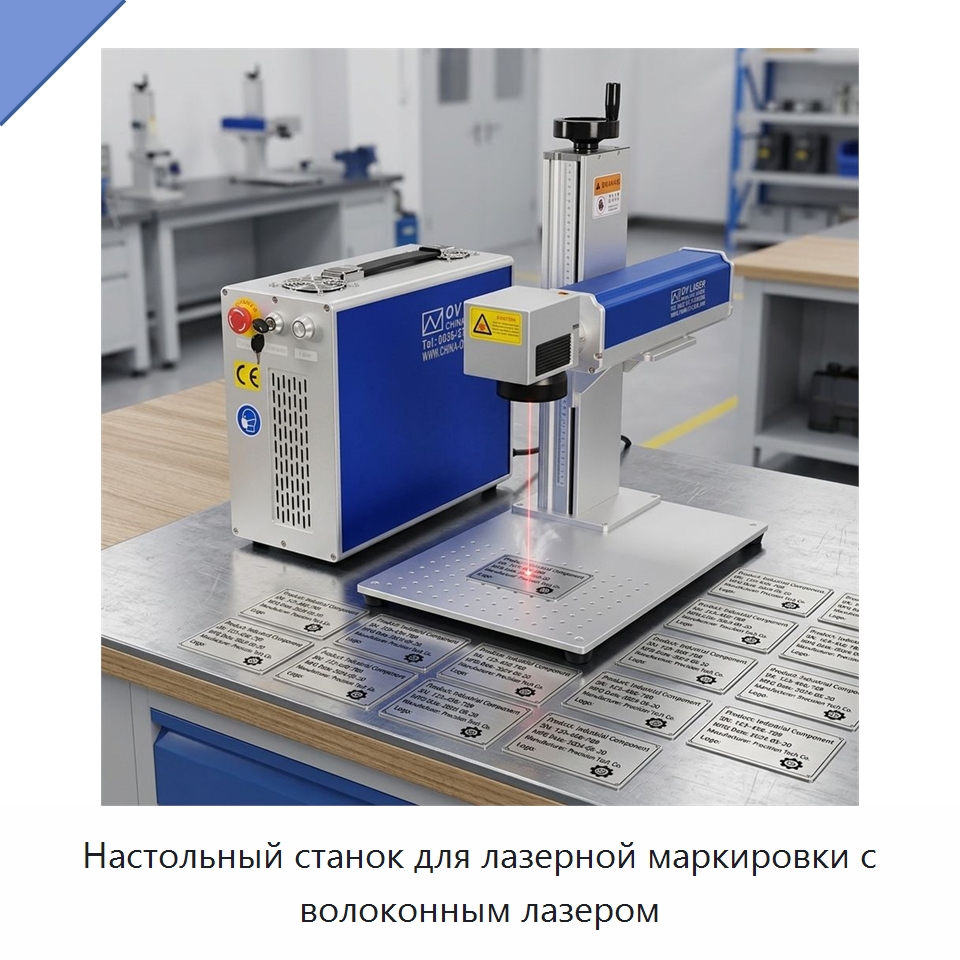 Настольный станок для лазерной маркировки с волоконным лазером — Лазерные маркировочные станки