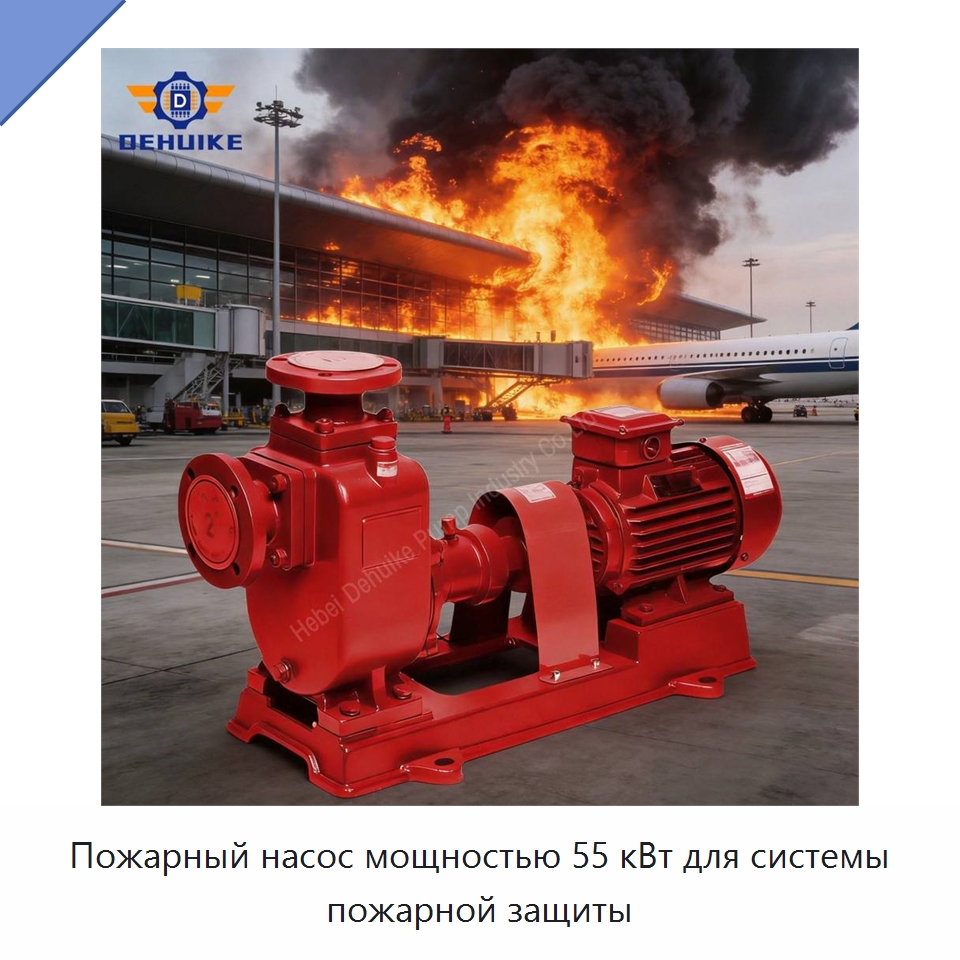Пожарный насос мощностью 55 кВт для системы пожарной защиты — Насосы