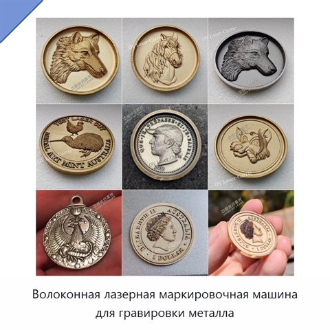 Волоконная лазерная маркировочная машина для гравировки металла