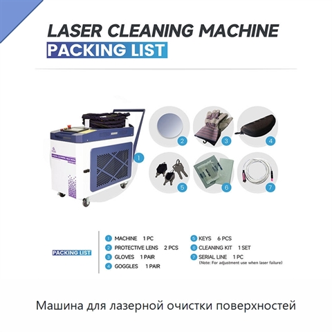 Машина для лазерной очистки поверхностей