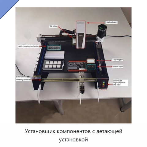 Установщик компонентов с летающей установкой