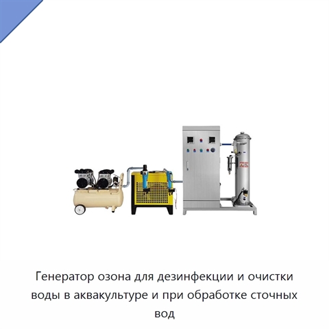 Генератор озона для дезинфекции и очистки воды в аквакультуре и при обработке сточных вод
