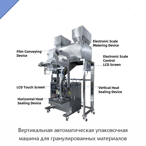 Вертикальная автоматическая упаковочная машина для гранулированных материалов