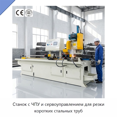 Станок с ЧПУ и сервоуправлением для резки коротких стальных труб