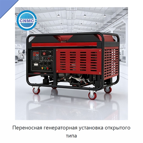 Переносная генераторная установка открытого типа