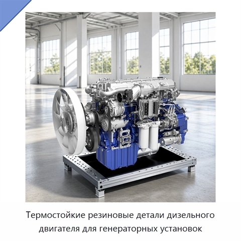 Термостойкие резиновые детали дизельного двигателя для генераторных установок