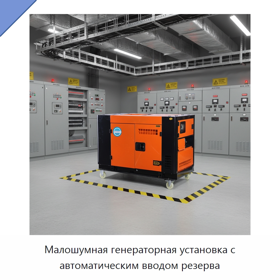 Малошумная генераторная установка с автоматическим вводом резерва — Дизельные генераторы