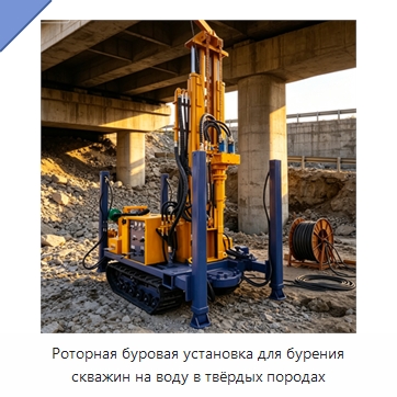 Роторная буровая установка для бурения скважин на воду в твёрдых породах — Сваебойные установки