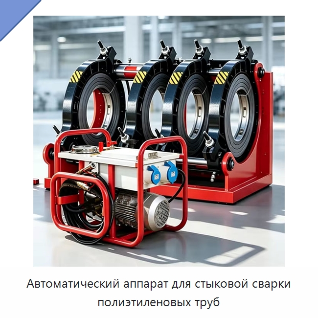 Автоматический аппарат для стыковой сварки полиэтиленовых труб — Машины для стыковой сварки