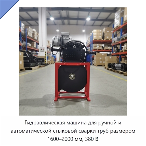 Гидравлическая машина для ручной и автоматической стыковой сварки труб размером 1600–2000 мм, 380 В