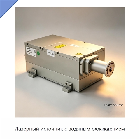 Лазерный источник с водяным охлаждением