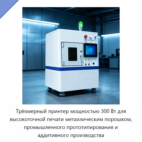 Трёхмерный принтер мощностью 300 Вт для высокоточной печати металлическим порошком, промышленного прототипирования и аддитивного производства