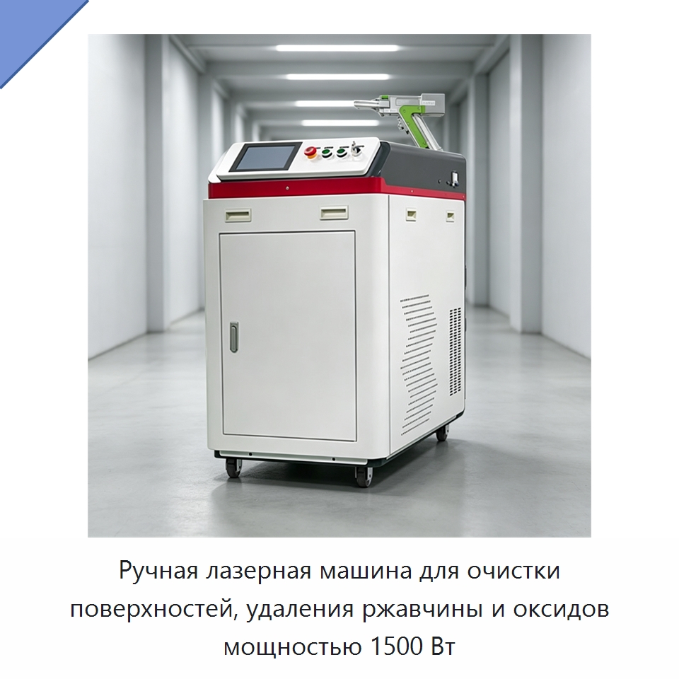 Ручная лазерная машина для очистки поверхностей, удаления ржавчины и оксидов мощностью 1500 Вт — Установки лазерной очистки
