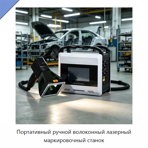 Портативный ручной волоконный лазерный маркировочный станок