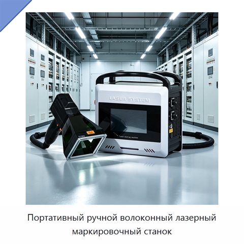 Портативный ручной волоконный лазерный маркировочный станок