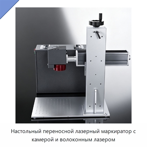 Настольный переносной лазерный маркиратор с камерой и волоконным лазером